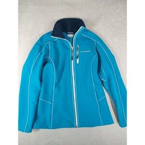 Columbia Wind & Water Resistant Thermal Soft Shell Jacket Women's Small Blue